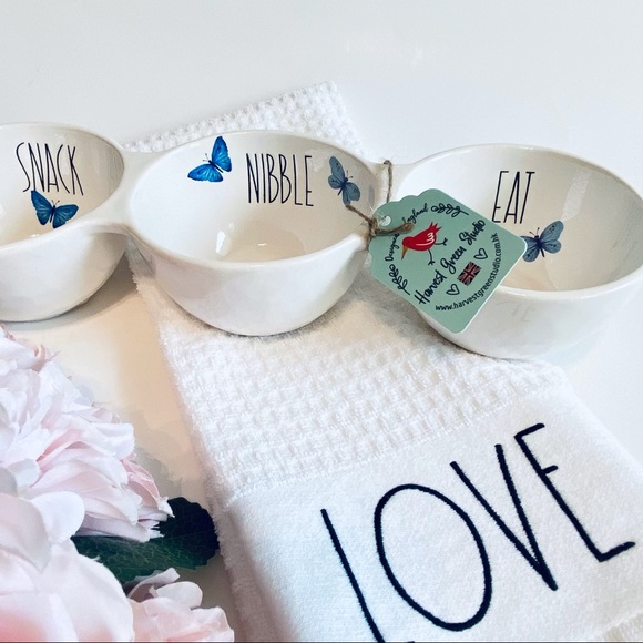 Harvest Green Studio Bees Snack Nibble Eat Bowls - Picture 3 of 6